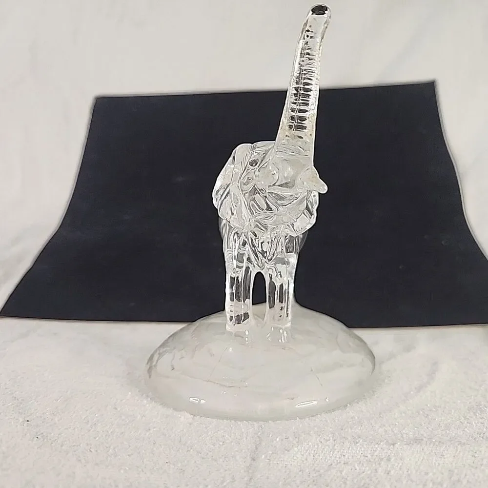 Elephant Cristal D’Arques Trunk Up 24% Lead Crystal 6 3/4